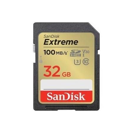 SanDisk Extreme SDHC 32GB 100MB/s - High-Speed, Reliable Storage for Your Adventures!
